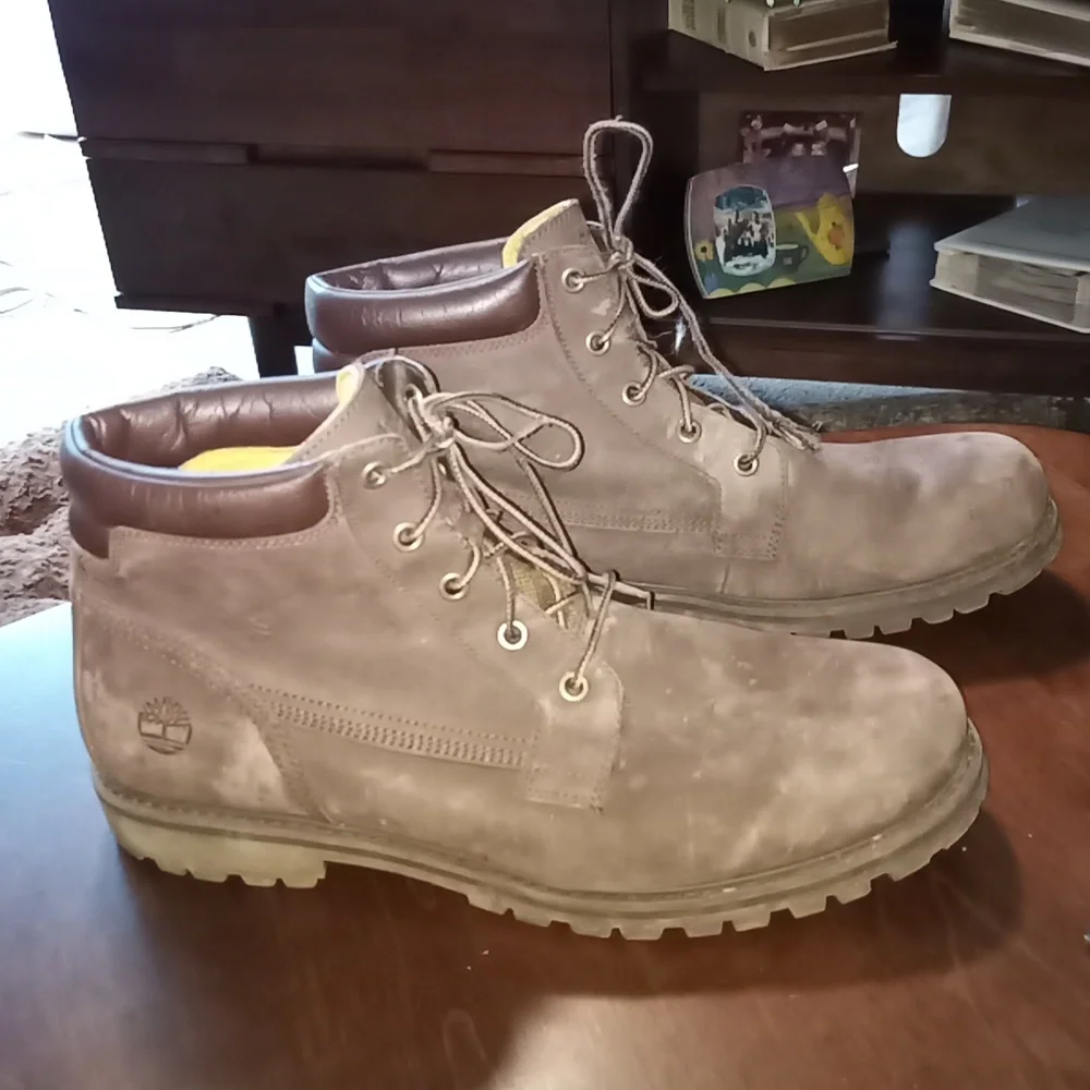 Timberlands Men's Brown Leather Suede Boots Timberlands 13
